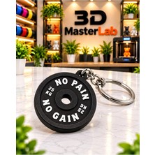 3D MasterLab 3D Baskı Halter Ağırlığı Anahtarlık