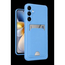 Astraltech Samsung Galaxy S24 Kılıf Kelvin Kartvizitli Silikon - Mavi