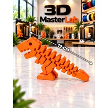 3D MasterLab 3D Baskı Hareketli Dinozor Trex Stres Oyuncağı