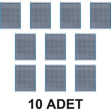 Devremarkt 10 Adet 7X9CM 26X31 Proto Pcb Delikli Pertinaks Plaket Prototip Devre Kartı 7x9 Pcb Arduino Elektronik Proje