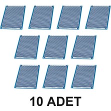 Devremarkt 10 Adet 18X24 Proto Pcb 5cm x 7cm Pertinaks Elektronik Devre Prototip Deney Kartı Fr4 Delikli Plaket Kaliteli Pcb