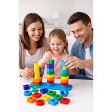 Niks Organik 3D Baskı Ile Şekil Eşleştirme Oyuncağı / Duyusal Oyuncak / Eğitici Montessori Dizme Oyuncağı
