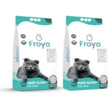 Odea Froya Marsilya Sabun Kokulu Topaklanan Bentonit Kedi Kumu, 10L x 2