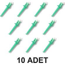 Devremarkt 10 Adet Kanca Tip Test Ölçme Soketi Mini Lehimsiz Tutucu Yakalayıcı Klips Yaylı Konnektör Lojik Analizör Osiloskop Multimetre Sinyal Jeneratörü Güç