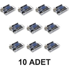 Devremarkt 10 Adet Arduino Uno R3 Plastik Pleksi Kutu Uno R3 Koruma Kutusu Arduino Kılıf Şeffaf Akrilik Kutu