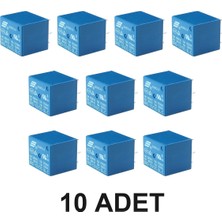 Devremarkt 10 Adet Songle 250V 10A SRD-12VDC-SL-C 12V Dc Röle 5 Pin Pcb Montaj Tip 220V No Nc Güç Rölesi Spdt Lamba Motor Vana