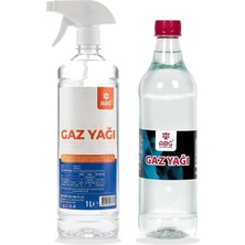 Abg Gaz Yağı Sprey 1 L ve 750 ml Şişe Gaz Yağı Ikili Set Boya Koruma, Zift, Reçine ve Leke Çıkarma Zincir Temizleyici