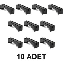Devremarkt 10 Adet 18650 Pcb Tip Pil Yuvası 1’li 3.7V Akü Şarj Powerbank Pil Tutucu Pil Kutusu Batarya Lityum Li-Ion Lehimlenebilir Pin Ayaklar Güç Kaynağı