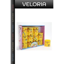 Veloria Premium Pokemon Baskılı Stres Yayı 12'li Oyun Eğlencesi Eğlenceli Hobi Doğum Günü Sürprizi