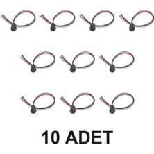 Devremarkt 10 Adet 4 Pin Type C USB Uzatma Kablosu Siyah 15CM Type C Panel Montaj Dişi Soket Kablolu Usb-C Data Şarj