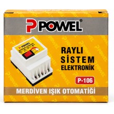 P Powel P-106 Raylı Sistem Elektronik Merdiven Işık Otomatiği