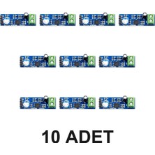 Devremarkt 10 Adet LM386 Ses Kuvvetlendirici Modül Dc 5V / 12V Mono Ayarlanabilir Ses Yükseltici Mikrofon Amfi Amfilikatör