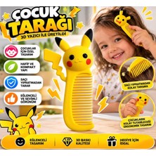 Seyuse Pikachu Pokemon Figürlü Çocuk Tarağı Sevimli Tasarım  Saç Tarağı , Sarı, Sevimli Tasarım, Hafif Hediyelik Tarak