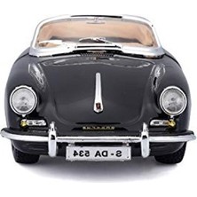 Odea 1:24 Ölçekli Porsche 356 B Cabriolet Model Araba, Döküm Metal Yapı