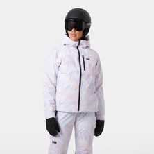 Helly Hansen HHA.66086_HHA.687_W Valdısere 3.0 Lila Normal Desenli Kadın Kayak Montu