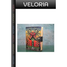 Veloria Premium Günlük Çanta Aksesuarı Hatıra Defteri Deri Defter
