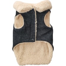 Royal Rain Store Atelyu Köpek ve Kedi Kıyafeti Kot Ceket (Large)