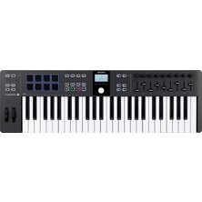 Keylab Essential 49 Mk3 | Müzik Prodüksiyonu Için Mıdı Kontrolcü, Kapsamlı Yazılım Paketi, 49-Tuş, 9 Encoder, 9 Fader, 1 Modülasyon Tekerleği, 1 Pitch