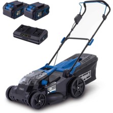 BC-MP430 Akülü Çim Biçme Makinesi, 43 cm Kesim Genişliği, 2x4 Ah Akü, 50 L Hazneli
