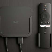 Velora Duvar Montaj Standı, Tv Box ve Kumanda Tutucu, Siyah