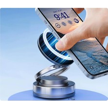 GA37 Mag-Safe ile Uyumlu Ultra Sağlam Vakumlı Mini Araç Telefon Tutucu Ev Spor Salonu Fayans Ayna