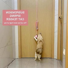 Velora Interaktif Kedi Oyuncağı, Sarı, Elastik Yaylı Ip