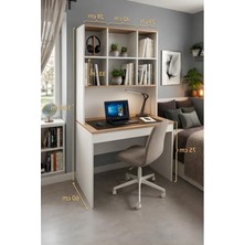 Velora Yeni Nesil Genç Odası Çalışma Masası ve Kitaplık Takım, Ergonomik Tasarım