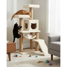 Velora Oyun Evi Platformlu Kedi Tırmalama Kulesi - Reyo Pet