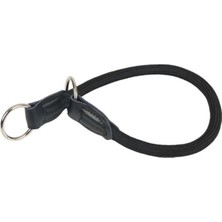 Velora Suni Deri Eğitim Tasma Siyah 70X1,2 cm