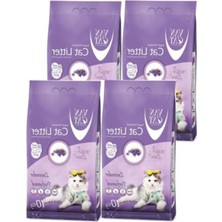 Velora Lavanta Kokulu Ince Taneli Kedi Kumu, 10 Kg, 4 Adet