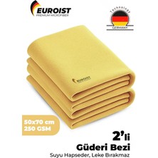 Mikrofiber Güderi Bez 2 Adet | Araç Araba Oto Kurulama ve Cam Temizlik Bezi | 50 x 70 cm