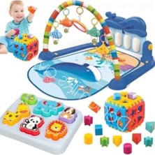 Velora Müzikli Işıklı Oyun Halısı, 3D Hayvanlarla Eğitici Set