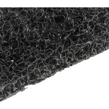 Kıvırcık Halı Paspas 14 mm Renk Siyah 100 x 50 cm Su Emici Iş Yeri Apartman Kaymaz