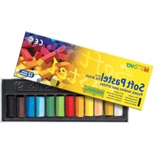 Velora Mps-12 Pastel Boya Seti, 12 Renkli Yumuşak Köşeli