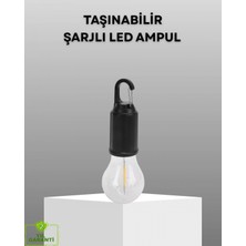 Nemere Ithalat Şarjlı Kancalı LED Lamba – Kamp, Balkon ve Acil Durum Işığı