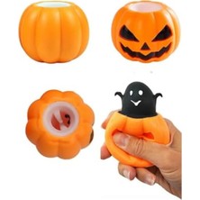 Velora Balkabağı Sıkmalı Stres Oyuncağı, 3+ Yaş Için Yumuşak Squishy