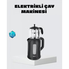 Nemere Ithalat Sinbo Elektrikli Çay Makinesi 1.7 L Su Isıtıcı ve Cam Demlikli Güvenli Kullanım