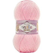 Velora Amigurumi ve Bebek Yünü Için 330M 100G Pembe El Örgü Ipi, Yumuşak Dokulu