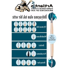 Velora Seramik Modelaj Seti 11 Parça Ahşap Saplı Şekillendirici