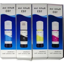 Velora Epson Uyumlu Mürekkep Seti, 4 Renk Takım