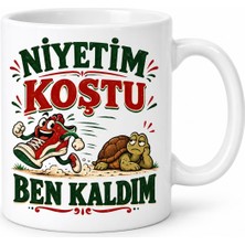 Soi Home Az Kalsın Spor Tasarımlı Porselen Kupa - Model 926 Soı