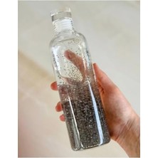 Velora Kapaklı Cam Matara, 500 ml Kapasite, Beyaz Renk, Sağlıklı Seçim