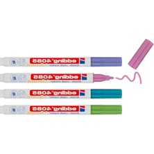 Velora 4 Tebeşir Kalemi, 1-2 mm Yuvarlak Uç, Yeşil, Mavi, Mor, Pembe Renkler