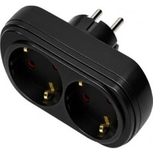 Velora Topraklı Ikili Priz, 16A 250V, Ev ve Ofis Kullanımı Için