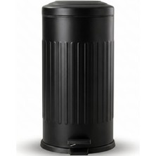 Velora Vintage Metal Çöp Kovası, 16 Litre Kapasite ve Sızdırmaz Tasarım