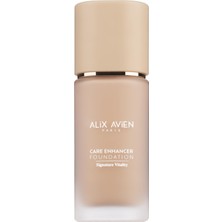 Velora Alix Avien Kırışıklık Karşıtı Nemlendirici SPF30 Parlak Bitişli Fondöten Care Enhancer 808 Warm Amber