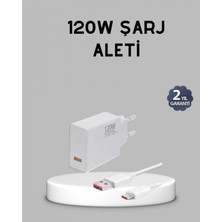 Nemere Ithalat 120W Süper Hızlı Şarj Adaptörü – Type-C Kablo Dahil, Yüksek Voltaj Korumalı