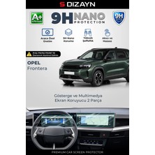 Drs Tuning S-Dizayn Opel Frontera 10 ve 10 Inç 9h Nano Gösterge ve Multimedya Ekran Koruyucu 2'li Set (Parlak)
