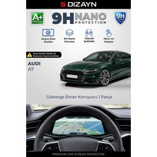 Drs Tuning S-Dizayn Audi A7 12.3 Inç 9h Nano Gösterge Ekran Koruyucu (Parlak) 2018-2025 A+ Kalite