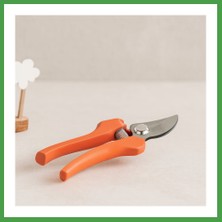 Soi Home Geniş Ağız Metal Bağ Makası Turuncu Saplı Soı